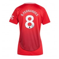 Dámy Fotbalový dres Manchester United Bruno Fernandes #8 2024-25 Domácí Krátký Rukáv